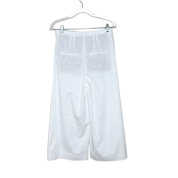 NWT VINCE Size 2 White Pleated Culotte Crop Wide Leg Pants - Picture 5 of 7